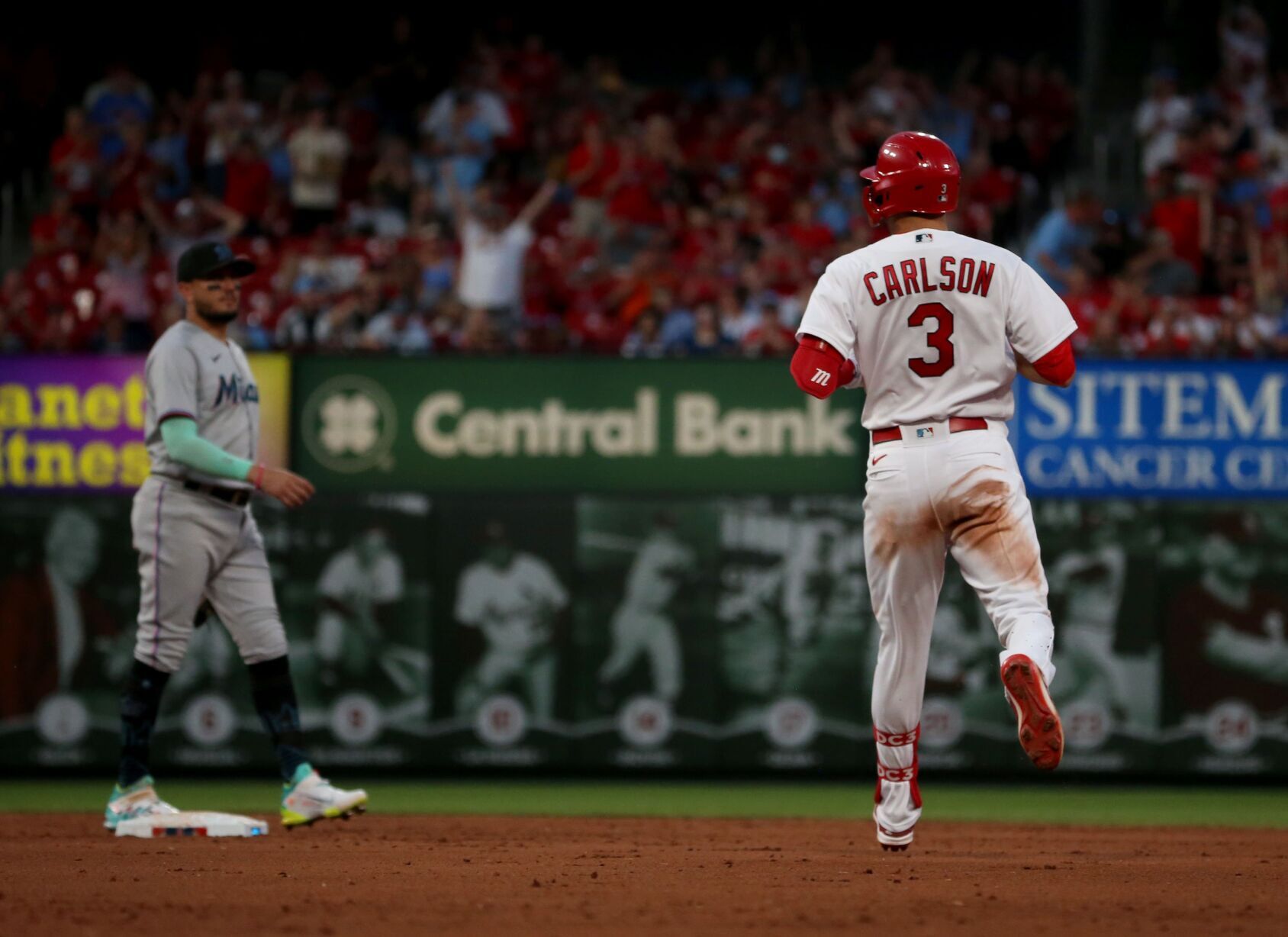 Game 2 of St. Louis Cardinals and Miami Marlins series